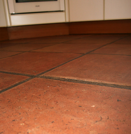 Bild 5: Handgefertigte rechteckige Bodenplatten